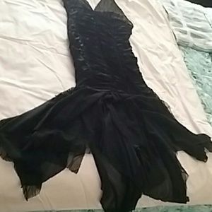 Black Ruched Dress